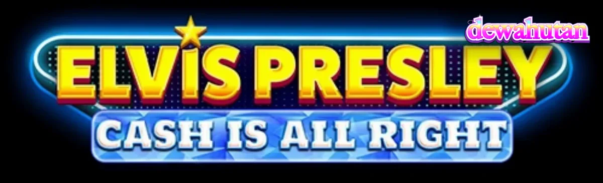 Tampilan visual neon Las Vegas dan simbol ikonik Elvis dalam game slot Cash is All Right
